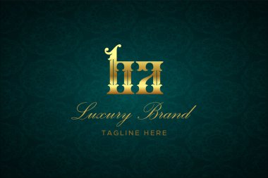 BA LUXURY LETTER LOGO DESIGN. It is a luxury letter monogram logo, this logo is made by combining two letters