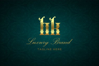 BK LUXURY LUTTER Logosu DESIGN. Lüks harfli bir logo. Bu logo iki harfin birleşimiyle yapılmış.