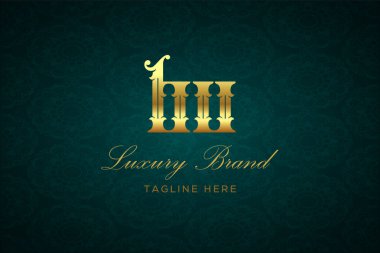 BU LUXURY LUTTER Logosu DESIGN. Lüks harfli bir logo. Bu logo iki harfin birleşimiyle yapılmış.