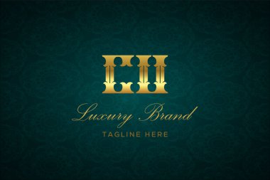 CU LUXURY LUTTER Logosu DESIGN. Lüks harfli bir logo. Bu logo iki harfin birleşimiyle yapılmış.