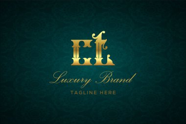 Bu Luxury Harfli Logo Dezenfektanı. Lüks harfli bir logo. Bu logo iki harfin birleşimiyle yapılmış.