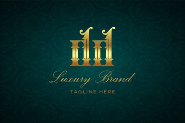 DD Luxury Logosu, DESIGN. Lüks harfli bir logo. Bu logo iki harfin birleşimiyle yapılmış.