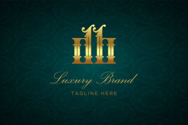 DB Luxury Harfleri Logosu. Lüks harfli bir logo. Bu logo iki harfin birleşimiyle yapılmış.