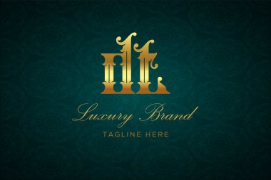 DT Luxury Harfleri Logosu. Lüks harfli bir logo. Bu logo iki harfin birleşimiyle yapılmış.