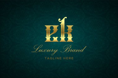 EK LUXURY LUTTER Logosu DESIGN. Lüks harfli bir logo. Bu logo iki harfin birleşimiyle yapılmış.