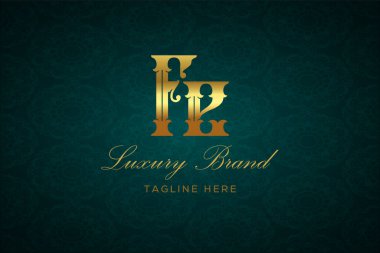 FE Luxury 'nin logo logosu. Lüks harfli bir logo. Bu logo iki harfin birleşimiyle yapılmış.