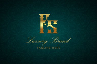 FS LUXURY LETTER LOGO DESIGN. It is a luxury letter monogram logo, this logo is made by combining two letters