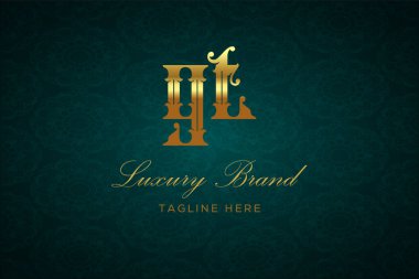 GT Luxury Harfleri Logosu. Lüks harfli bir logo. Bu logo iki harfin birleşimiyle yapılmış.