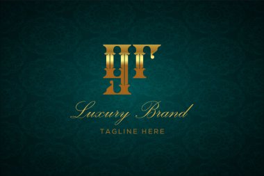 GR Luxury Logosu DESIGN. Lüks harfli bir logo. Bu logo iki harfin birleşimiyle yapılmış.