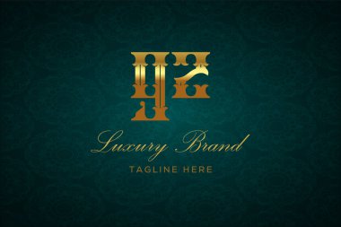 GZ LUXURY LÜTFEN Logo DESİGN. Lüks harfli bir logo. Bu logo iki harfin birleşimiyle yapılmış.