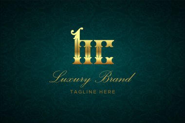 HC Luxury 'nin Logosu. Lüks harfli bir logo. Bu logo iki harfin birleşimiyle yapılmış.