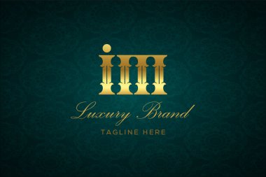 İM LUXURY LUTTER Logosu DESIGN. Lüks harfli bir logo. Bu logo iki harfin birleşimiyle yapılmış.