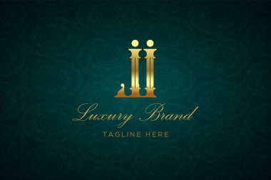 JJ Luxury 'nin logosu. Lüks harfli bir logo. Bu logo iki harfin birleşimiyle yapılmış.