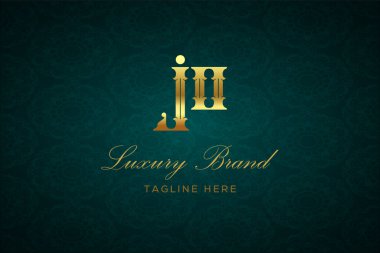 JO LUXURY LUTTER Logosu DESIGN. Lüks harfli bir logo. Bu logo iki harfin birleşimiyle yapılmış.