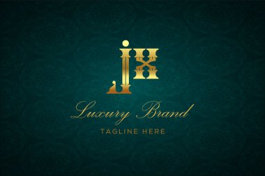 JX LUXURY LÜTFEN Logo DESİGN. Lüks harfli bir logo. Bu logo iki harfin birleşimiyle yapılmış.