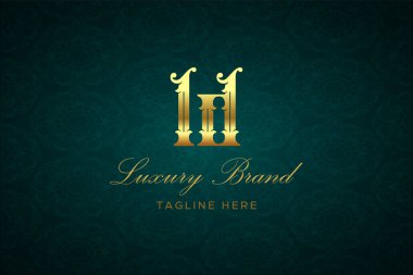 Old Luxury 'nin logo logosu. Lüks harfli bir logo. Bu logo iki harfin birleşimiyle yapılmış.