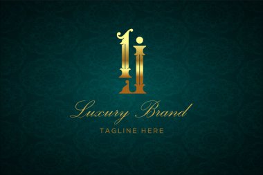 LJ Luxury 'nin logosu. Lüks harfli bir logo. Bu logo iki harfin birleşimiyle yapılmış.