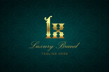 LX LUXURY LETTER LOGO DESIGN. It is a luxury letter monogram logo, this logo is made by combining two letters