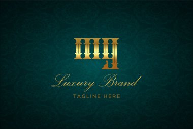 MG LUXURY LETTER LOGO DESIGN. It is a luxury letter monogram logo, this logo is made by combining two letters clipart