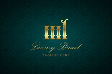 ML LUXURY LUTTER Logosu DESIGN. Lüks harfli bir logo. Bu logo iki harfin birleşimiyle yapılmış.