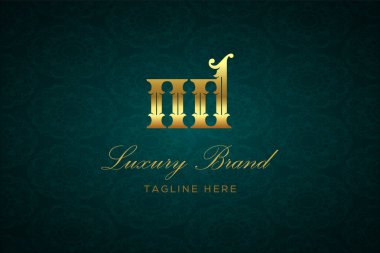 ND Luxury Harfleri Logosu. Lüks harfli bir logo. Bu logo iki harfin birleşimiyle yapılmış.