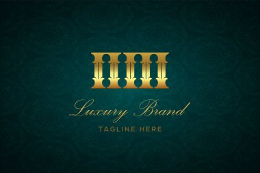 NM LUXURY LUTTER Logo DESIGN. Lüks harfli bir logo. Bu logo iki harfin birleşimiyle yapılmış.