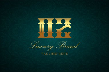 Oz Luxury 'nin logosu. DESIGN. Lüks harfli bir logo. Bu logo iki harfin birleşimiyle yapılmış.