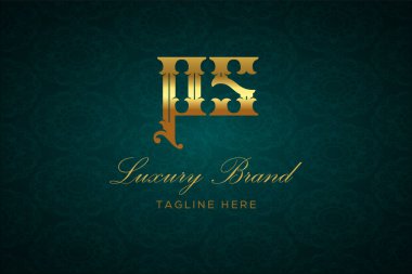 PS LUXURY LETTER LOGO DESIGN. It is a luxury letter monogram logo, this logo is made by combining two letters