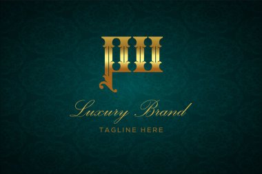 Pu Luxury 'nin logosu. Lüks harfli bir logo. Bu logo iki harfin birleşimiyle yapılmış.