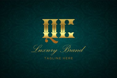QC LUXURY LUTTER Logo DESIGN. Lüks harfli bir logo. Bu logo iki harfin birleşimiyle yapılmış.