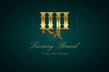 QP LUXURY LUTTER Logosu DESIGN. Lüks harfli bir logo. Bu logo iki harfin birleşimiyle yapılmış.