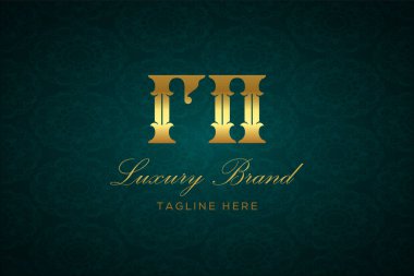 RN LUXURY LETTER LOGO DESIGN. It is a luxury letter monogram logo, this logo is made by combining two letters