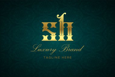 Şşş Luxury Harfleri Logosu. Lüks harfli bir logo. Bu logo iki harfin birleşimiyle yapılmış.