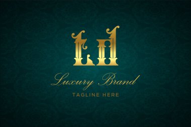 TD Luxury Harfleri Logosu. Lüks harfli bir logo. Bu logo iki harfin birleşimiyle yapılmış.