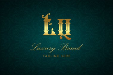 TQ Luxury Harfli Logo Dezenfektanı. Lüks harfli bir logo. Bu logo iki harfin birleşimiyle yapılmış.