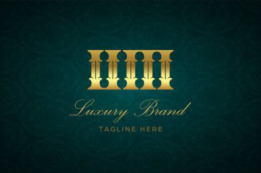 Luxury Harfleri Logosu DESIGN. Lüks harfli bir logo. Bu logo iki harfin birleşimiyle yapılmış.