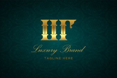 UR LUXURY LETTER LOGO DESIGN. It is a luxury letter monogram logo, this logo is made by combining two letters