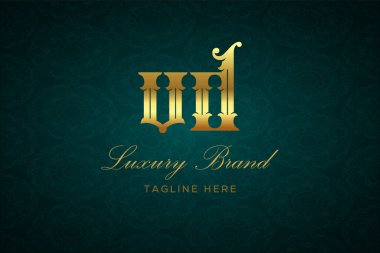VD LUXURY LUKURY Logo DESIGN. Lüks harfli bir logo. Bu logo iki harfin birleşimiyle yapılmış.