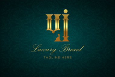 VJ Luxury 'nin Logosu. Lüks harfli bir logo. Bu logo iki harfin birleşimiyle yapılmış.