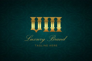 VM LUXURY LUTTER Logo DESIGN. Lüks harfli bir logo. Bu logo iki harfin birleşimiyle yapılmış.