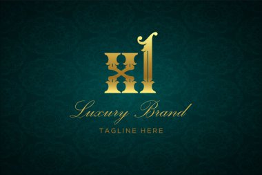 XL LUXURY LUXY Logo DESIGN. Lüks harfli bir logo. Bu logo iki harfin birleşimiyle yapılmış.