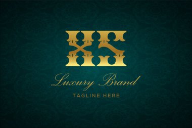 XS Luxury Harfleri Logosu. Lüks harfli bir logo. Bu logo iki harfin birleşimiyle yapılmış.