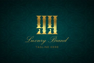 YY LUXURY LUXURY Logosu DESIGN. Lüks harfli bir logo. Bu logo iki harfin birleşimiyle yapılmış.