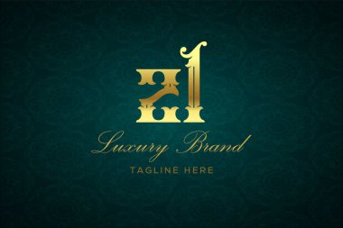 ZL LUXURY LÜTFEN Logo DESİGN. Lüks harfli bir logo. Bu logo iki harfin birleşimiyle yapılmış.