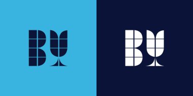 Fayans şekilli logo tasarımı. Ticari veya marka için uygun minimalist ve modern vektör illüstrasyon tasarımı