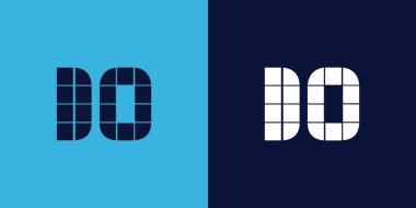 Fayans şekilli logo tasarımı. Ticari veya marka için uygun minimalist ve modern vektör illüstrasyon tasarımı