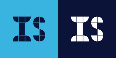 Fayans şekilli logo tasarımı. Ticari veya marka için uygun minimalist ve modern vektör illüstrasyon tasarımı