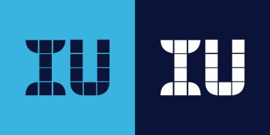 Fayans şekilli logo tasarımı. Ticari veya marka için uygun minimalist ve modern vektör illüstrasyon tasarımı