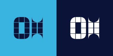 Fayans şekilli bir logo tasarımı. Ticari veya marka için uygun minimalist ve modern vektör illüstrasyon tasarımı