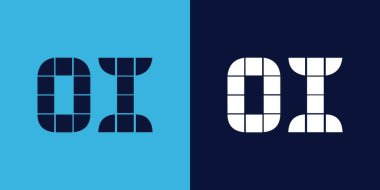 Fayans şekilli eski logo tasarımı. Ticari veya marka için uygun minimalist ve modern vektör illüstrasyon tasarımı